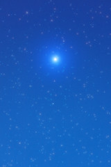 Fototapeta na wymiar Milky way stars photographed with wide lens. 2D render / illustration.