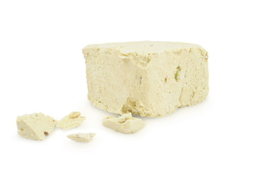 Tahini Halva isolated on white background