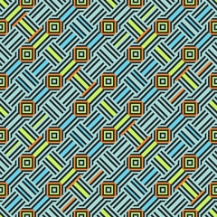 Abstract colored geometric seamless pattern. Vector