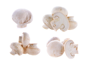 Champignon mushroom isolated on white background