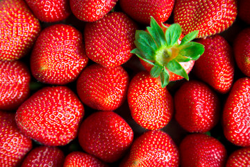 Strawberry standing out