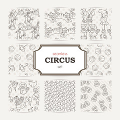 Big set of four seamless patterns