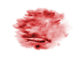 Red abstract background in watercolor style