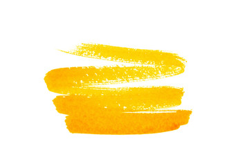 Yellow abstract background in watercolor style