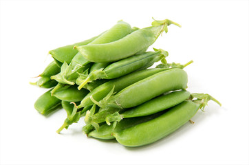 Peas isolated on white