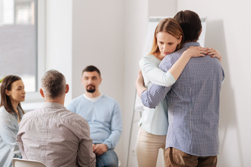 Obraz premium Upset female being deep in thoughts