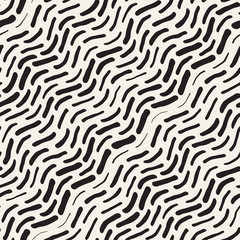 Abstract Background With Rounded brush strokes. Doodle Vector Seamless Pattern.