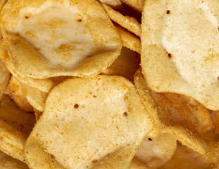 salty snack closeup
