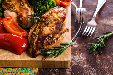 Fried chicken breast