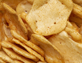 salty snack closeup