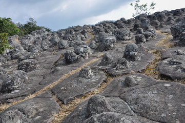 Rocky landscape in phuhinrongkla National Park, Phitsanulok, Thailand
