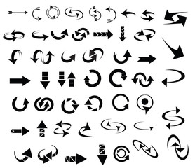 Vector arrow web icon set, internet and web design symbols