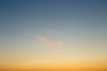 Beautiful sky at sunset of the day. Natural gradient