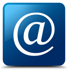Email address icon blue square button