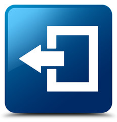 Login icon blue square button