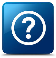 Question icon blue square button