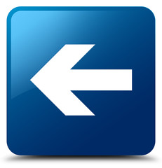 Back arrow icon blue square button
