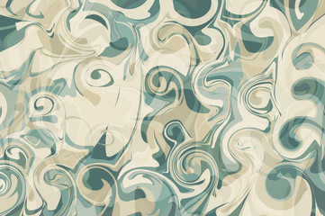 Marbled paper turquoise craft product, texture for wallpaper or packaging design. Abstract backdrop