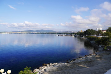 Black Sea. Embankment in Gelendzhik, Russia