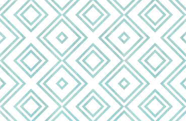 Watercolor geometrical pattern.