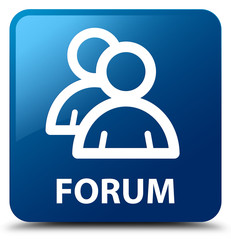 Forum (group icon) blue square button