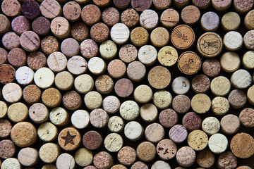 Wine cork background.