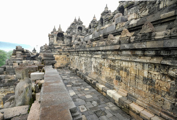 Fototapeta premium The temple of Borobudur on Java, Indonesia