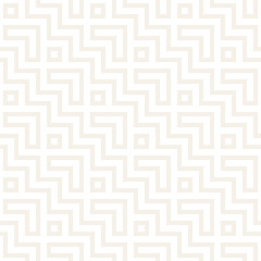 Maze Tangled Lines Contemporary Graphic. Abstract Geometric Background Design. Vector Seamless Pattern.