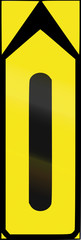 Estonian temporary informatory road sign - Straight