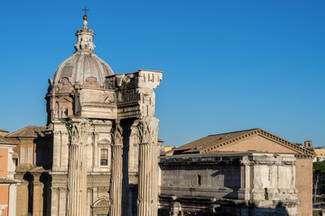 Roman forum from the Campidoglio.