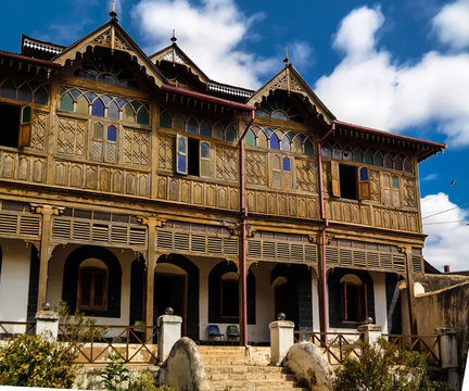 Exterior view to Rimbaud House and Museum in Harar, Jugol, Ethiopia
