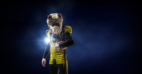 Furious rhinos team . Mixed media