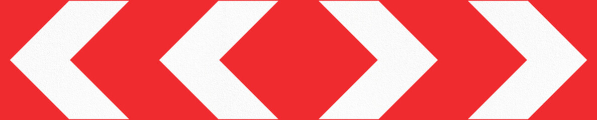 Road sign used in Estonia - Chevron at an obstacle