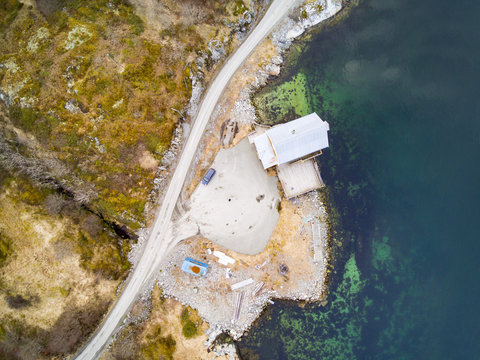 Norwegian coast, vegetation versus water