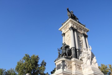 Fototapeta na wymiar Madrid Alfonso monument, Spain