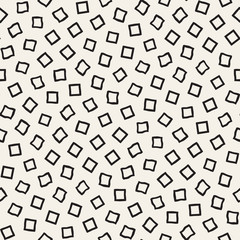 Fototapeta na wymiar Stylish Doodle Scattered Shapes. Vector Seamless Black And White Freehand Pattern