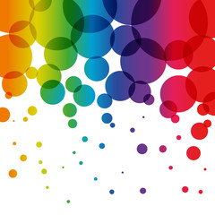 Vector background with color circles