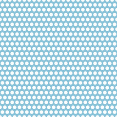 Polka dot print, seamless pattern, vector. Blue and white texture. Good for printing fabric, wallpaper, wrapping paper, decor packaging and more