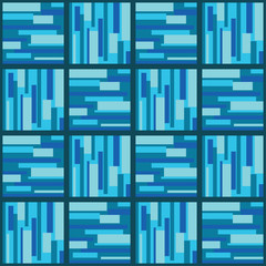Fototapeta premium Seamless geometric pattern. Glitch.