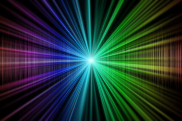 Colorful rainbow color spectrum burst