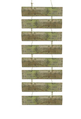 wooden fence isolated on white background.