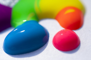 Colorful water based paint background