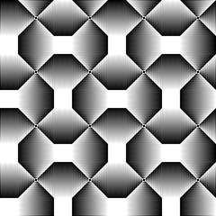 Vector Regular 3d Geometric Texture. Seamless Gradient Pattern. Abstract Wrapping Paper Background