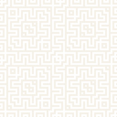 Maze Tangled Lines Contemporary Graphic. Abstract Geometric Background Design. Vector Seamless Pattern.