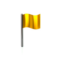Golden flag icon