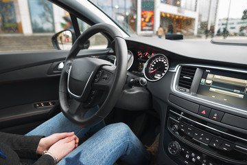 Fototapeta premium driving a car