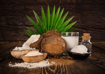 close up of a coconuts