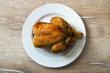 Fried chicken, fried chicken ready to be served,

