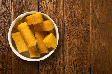 fried polenta, polenta sticks, polenta fries