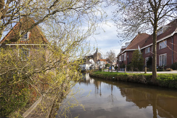 Fototapeta na wymiar Picturesque village Linschoten